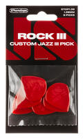 Jim Dunlop JPRJ3 Rock III Nylon Custom Jazz III Player‚Äôs Pack (6 Picks)