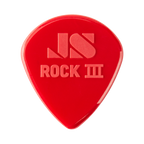 Jim Dunlop Rock III Nylon Custom Jazz III guitar picks, 6-pack, featuring durable nylon material and ergonomic shape for precise playing.