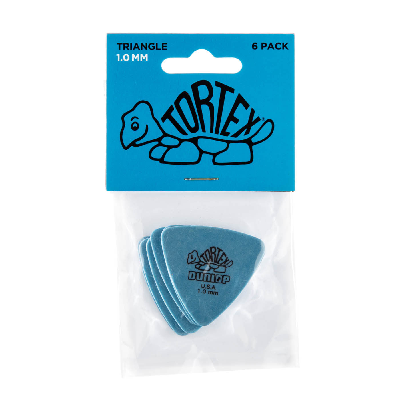 Jim Dunlop JPT210 Tortex Triangle Players Pack (6 in a Display Bag) - 1.00mm