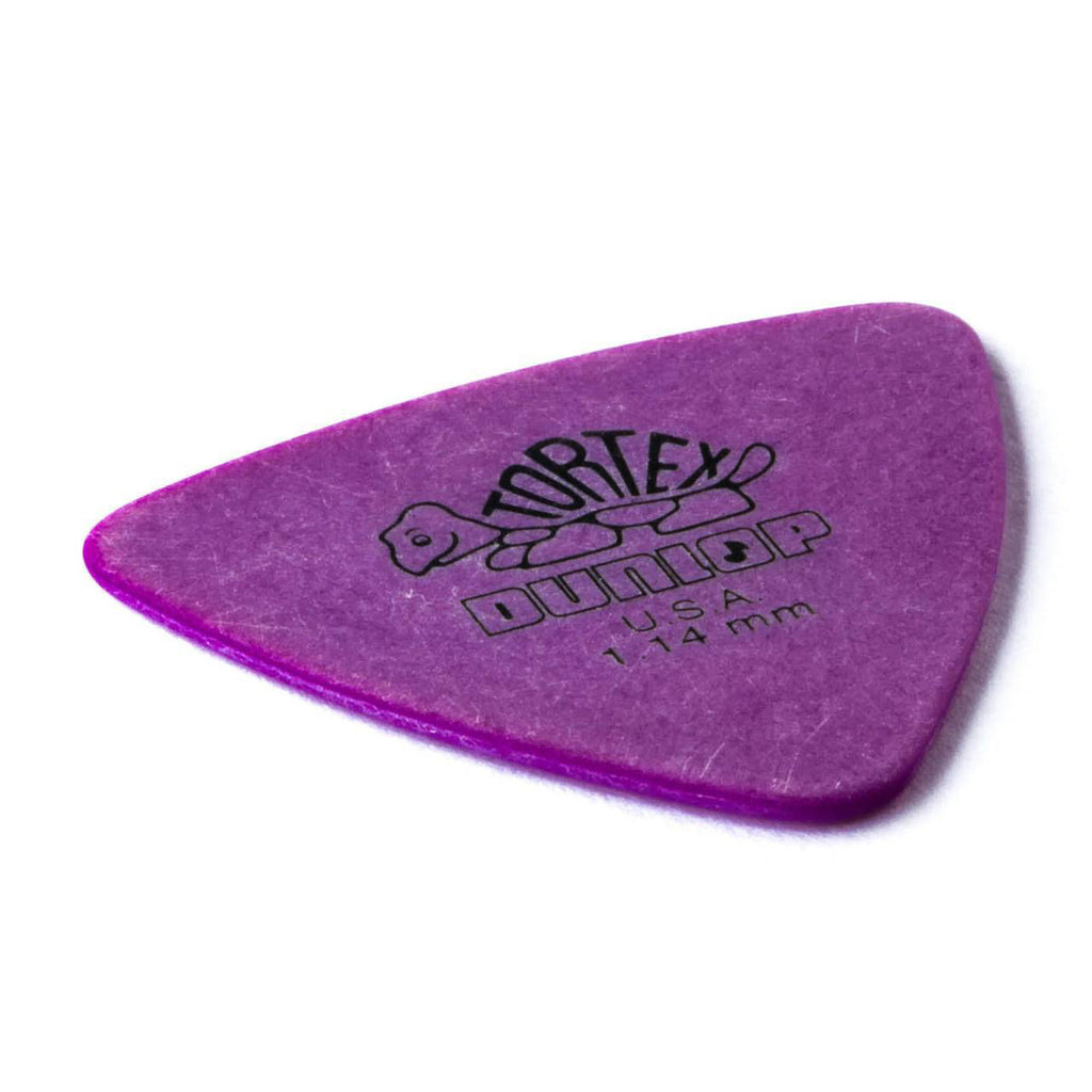 Dunlop Jim Dunlop JPT214 Tortex Triangle Guitar Picks, 1.14 mm, 12-pack in display bag, durable and versatile for guitar playing.