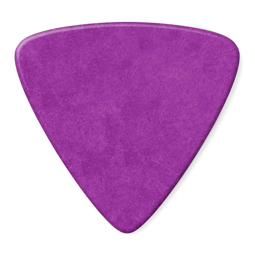 Jim Dunlop Tortex Triangle guitar picks pack showing 12 orange picks in a display bag, 1.14 mm thickness for precise strumming and picking.