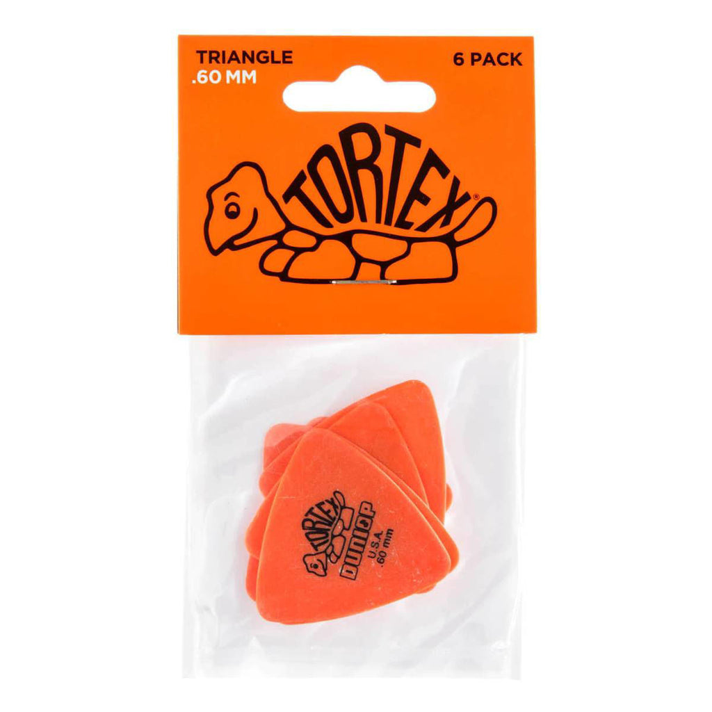 Jim Dunlop JPT260 Tortex Triangle Players Pack (6 in a Display Bag) - .60mm