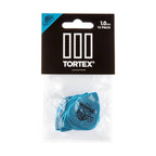 Jim Dunlop JPT310 Tortex T3 1.0mm guitar picks in a pack, showing 12 durable Dunlop Tortex guitar picks with rounded edges.