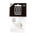 Jim Dunlop Tortex T3 1.5mm guitar picks in a pack, featuring durable, professional-quality picks for versatile guitar playing.