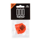 Jim Dunlop Tortex T3 .60mm guitar picks in a pack, featuring 12 durable Dunlop guitar picks with a classic pointed tip design.