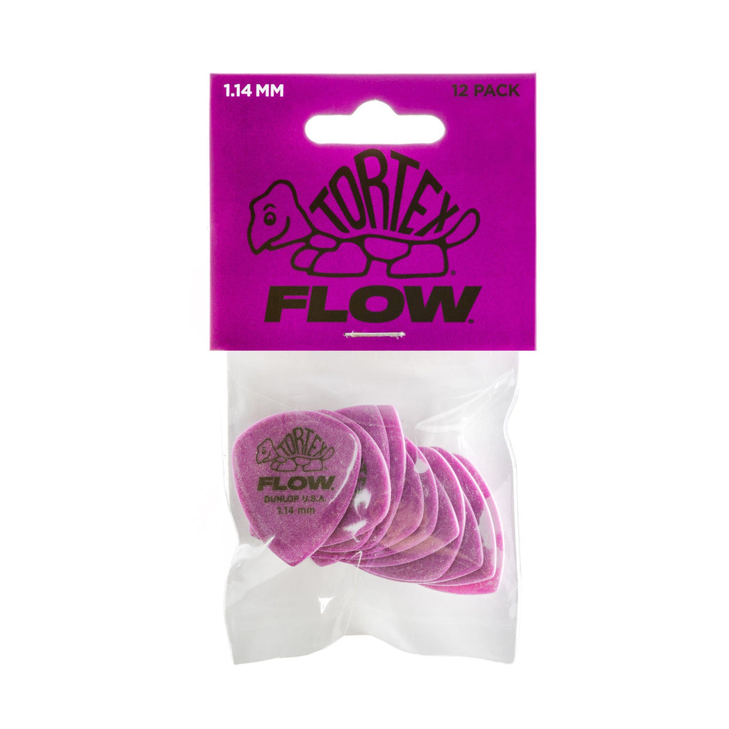 Jim Dunlop 1.14mm Tortex Flow Guitar Pick Player Pack (12 in a pack)