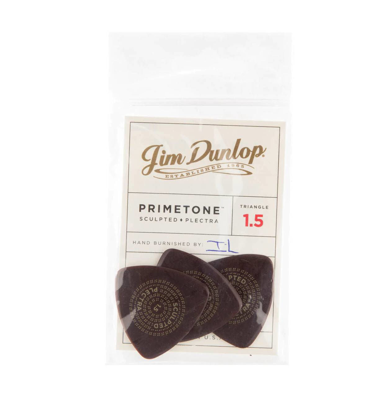 Jim Dunlop 1.5mm Primetone Triangle Guitar Pick Player Pack (3 in a pack)