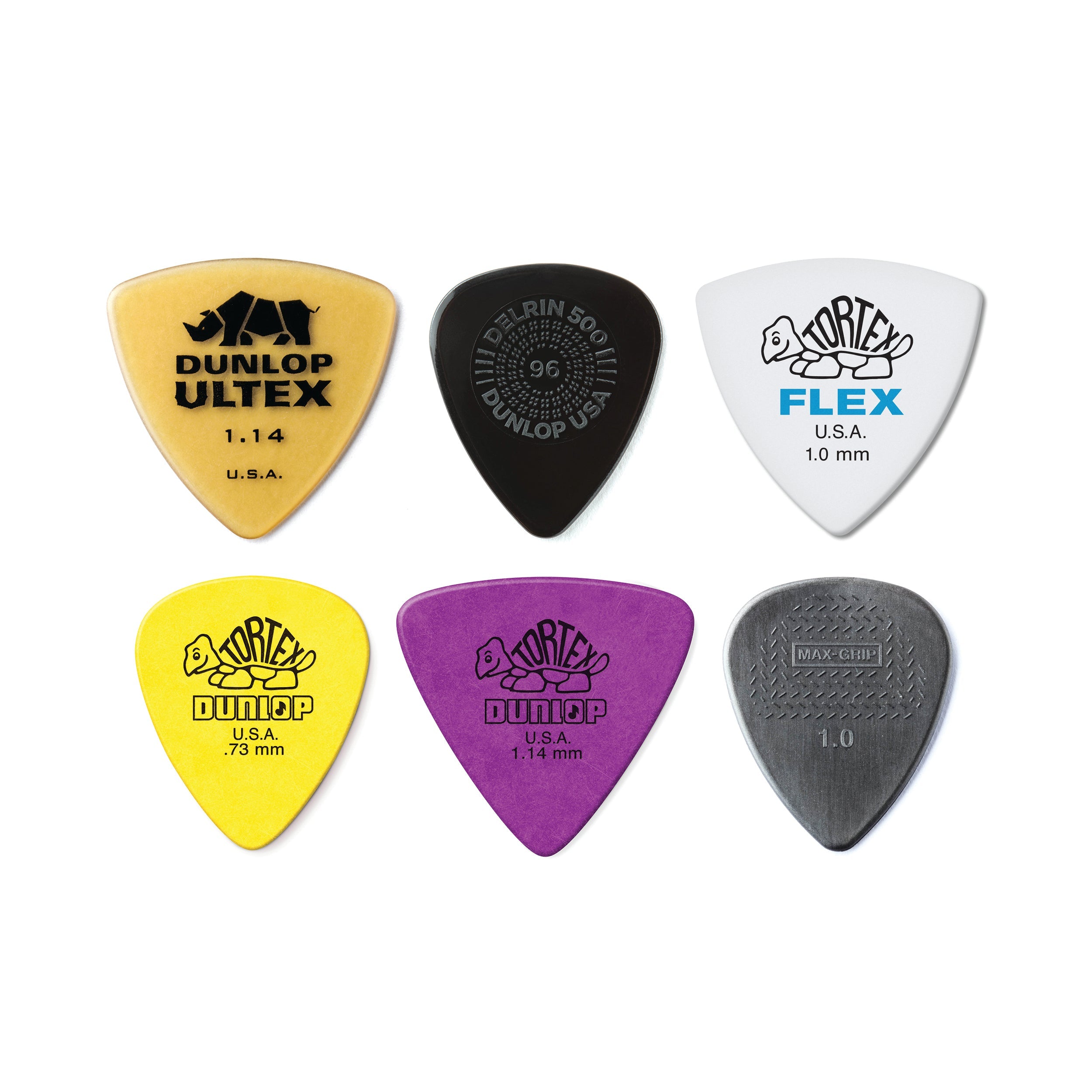 Dunlop JPVP117 Bass Pick Variety Guitar Pick 6-Pack
