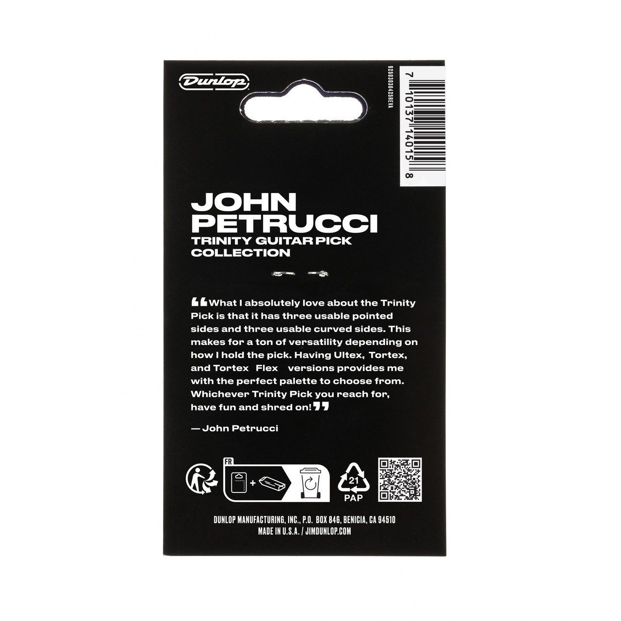 Jim Dunlop JPVP124 John Petrucci Trinity Guitar Pick Collection - 6 PACK