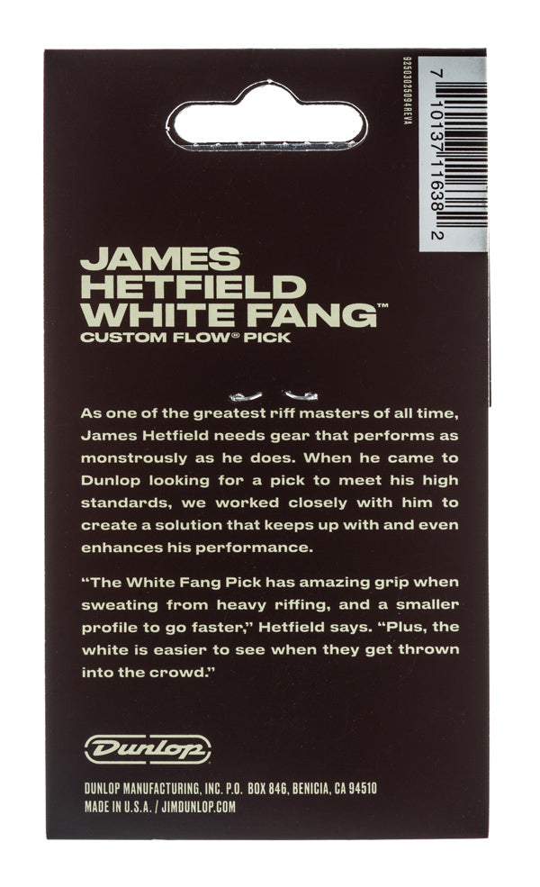 Jim Dunlop JPWF10 James Hetfield White Fang 1.0mm Guitar Pick Player Pack (6 in a pack)