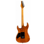 Jet JS-1000-VULCANO Electric Guitar - Flamed Transparent Red