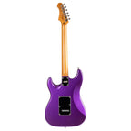Jet JS-300 SSS electric guitar with a plum finish, featuring a maple fretboard and classic design from Jet Guitars.