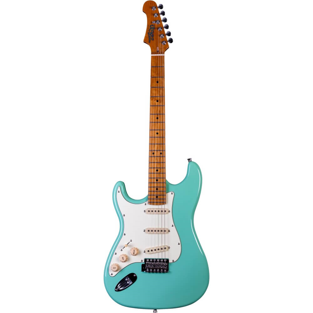 Jet JS-300 SSS Left-Handed Electric Guitar with Maple Fretboard - Seafoam Green