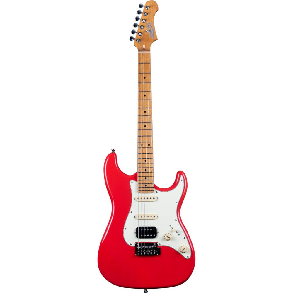 Jet JS-400 HSS Electric Guitar with Maple Fretboard - Coral Red
