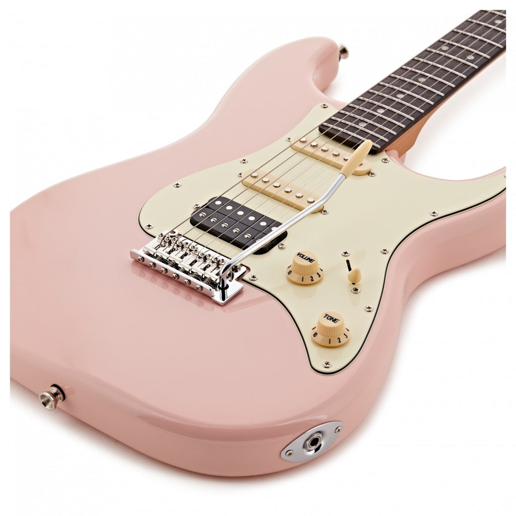 Jet JS-400 HSS Electric Guitar with Rosewood Fretboard - Shell Pink