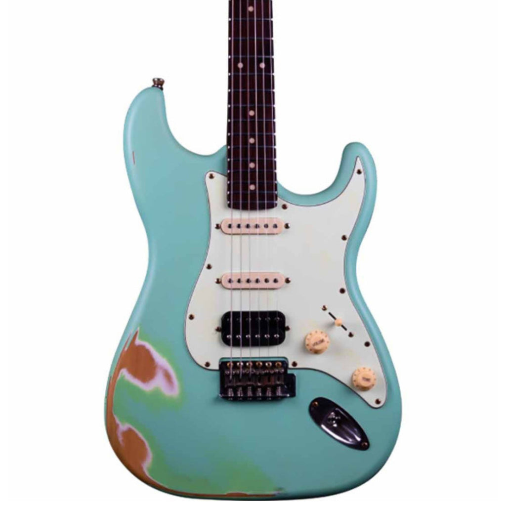 Jet JS-400 Electric Guitar Sea-Foam Green Relic HSS