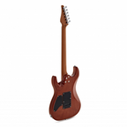 Jet Guitars JS-45-ELITE-FB electric guitar with rosewood fingerboard in a vibrant fireburst finish, showcasing its sleek body and hardware.