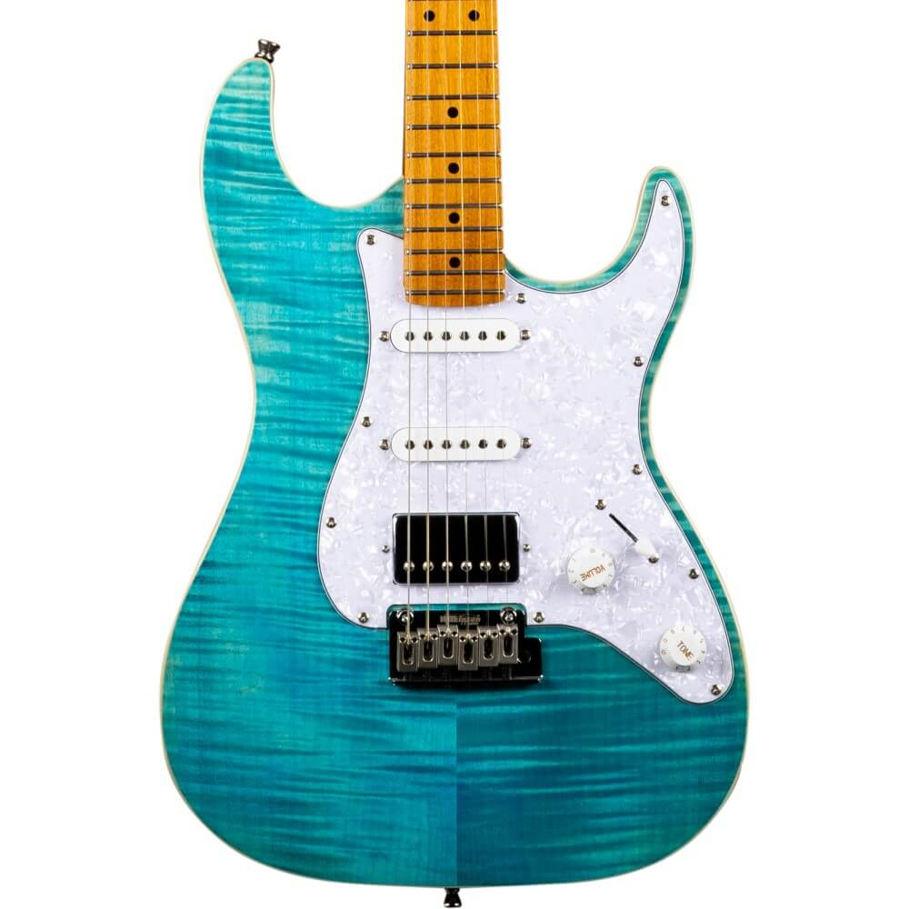 Jet JS-450 HSS Electric Guitar with Maple Fretboard - Ocean Blue