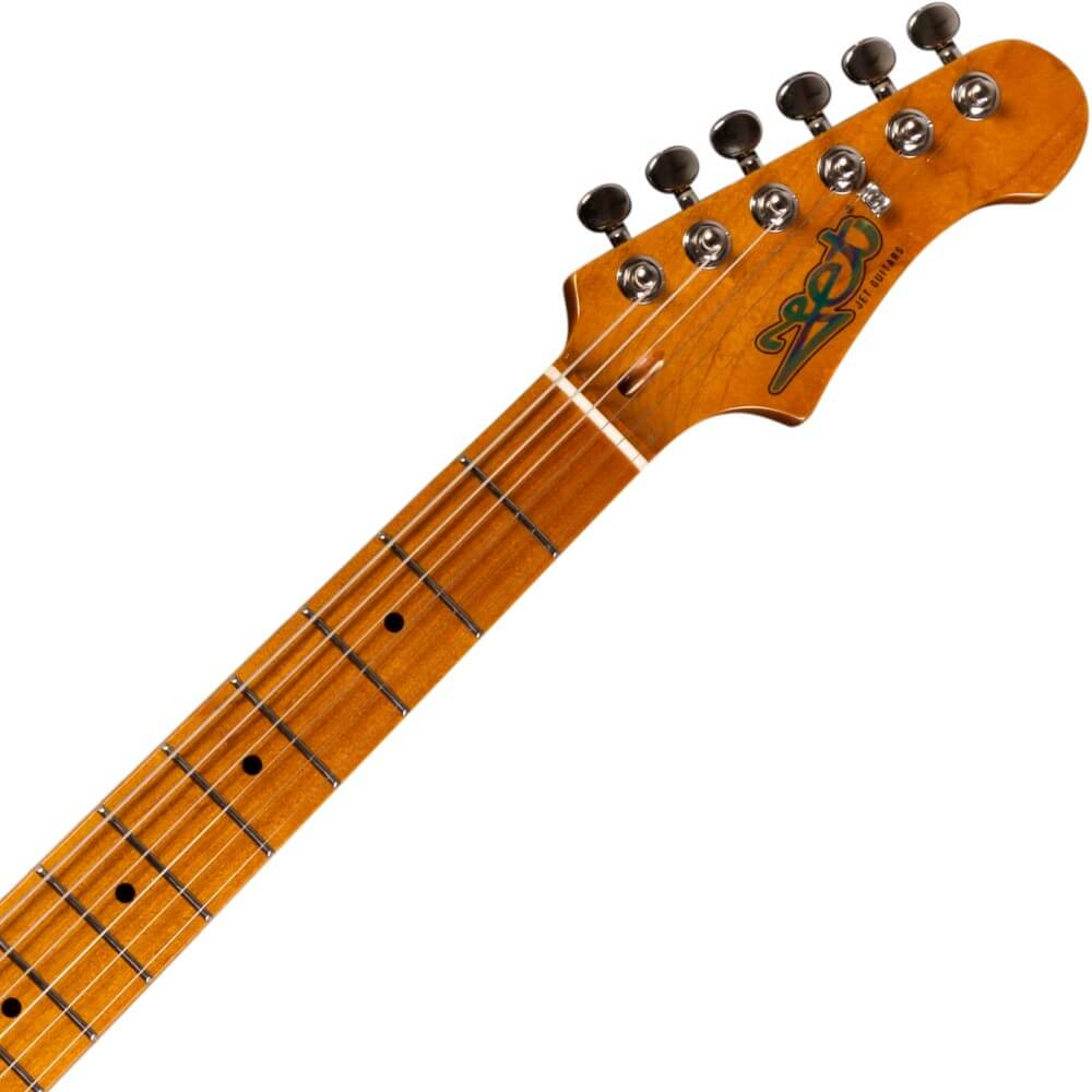Jet JS-450 HSS Electric Guitar with Maple Fretboard - Transparent Black