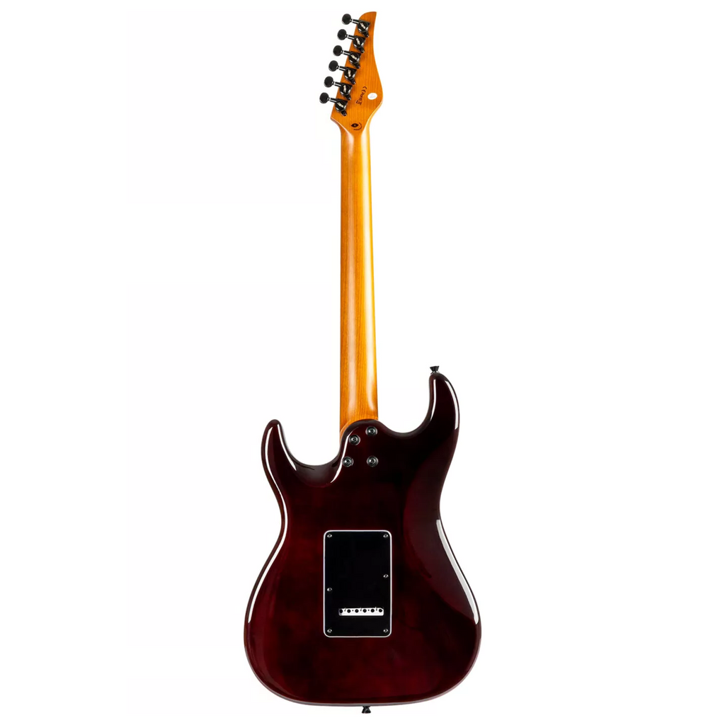 Jet JS-450 HSS Electric Guitar Roasted Maple Neck - Transparanet Green