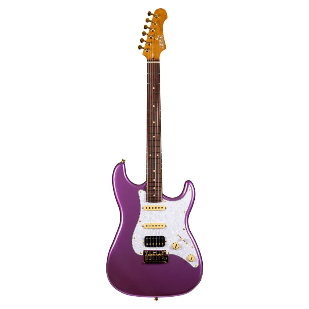 Jet JS480 HSS Electric Guitar, Roasted Maple Neck with Rosewood FB - Violet