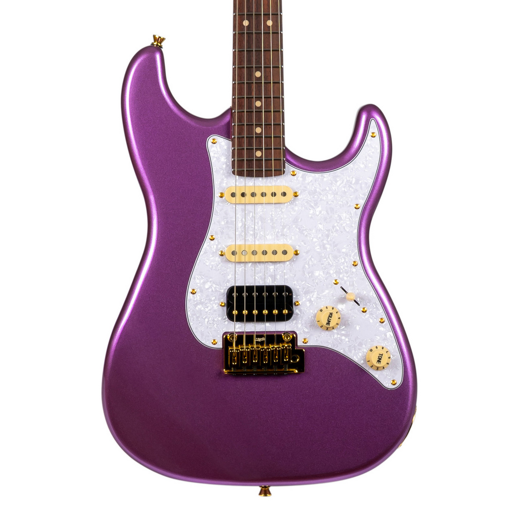 Jet JS480 HSS Electric Guitar, Roasted Maple Neck with Rosewood FB - Violet