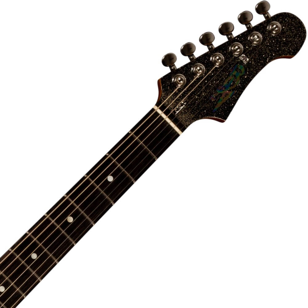 Jet JS-500 HH Electric Guitar with Ebony Fretboard - Black Sparkle