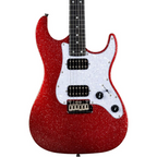 Jet JS-500 HH Electric Guitar with Ebony Fretboard - Red Sparkle