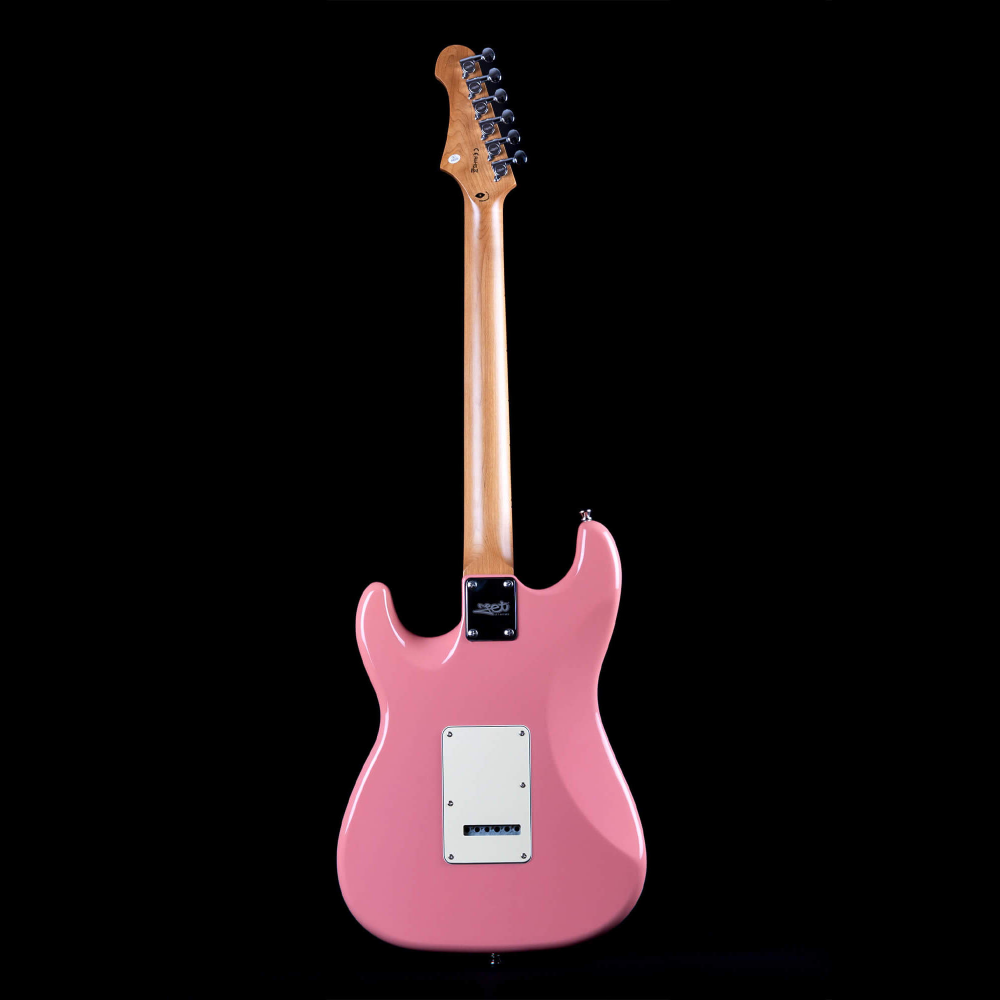 Jet JS-300 SSS Electric Guitar with Maple Fretboard in Rose Pink