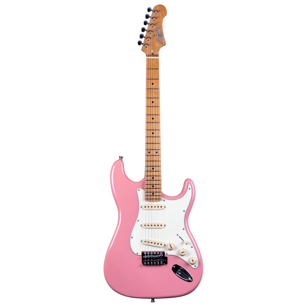 Jet JS-300 SSS Electric Guitar with Maple Fretboard in Rose Pink