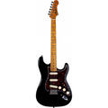 Jet JS-300 SSS Electric Guitar with Maple Fretboard - Black