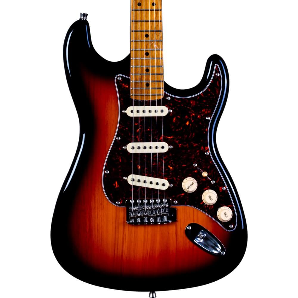 Jet JS-300 SSS Electric Guitar with Maple Fretboard - Sunburst