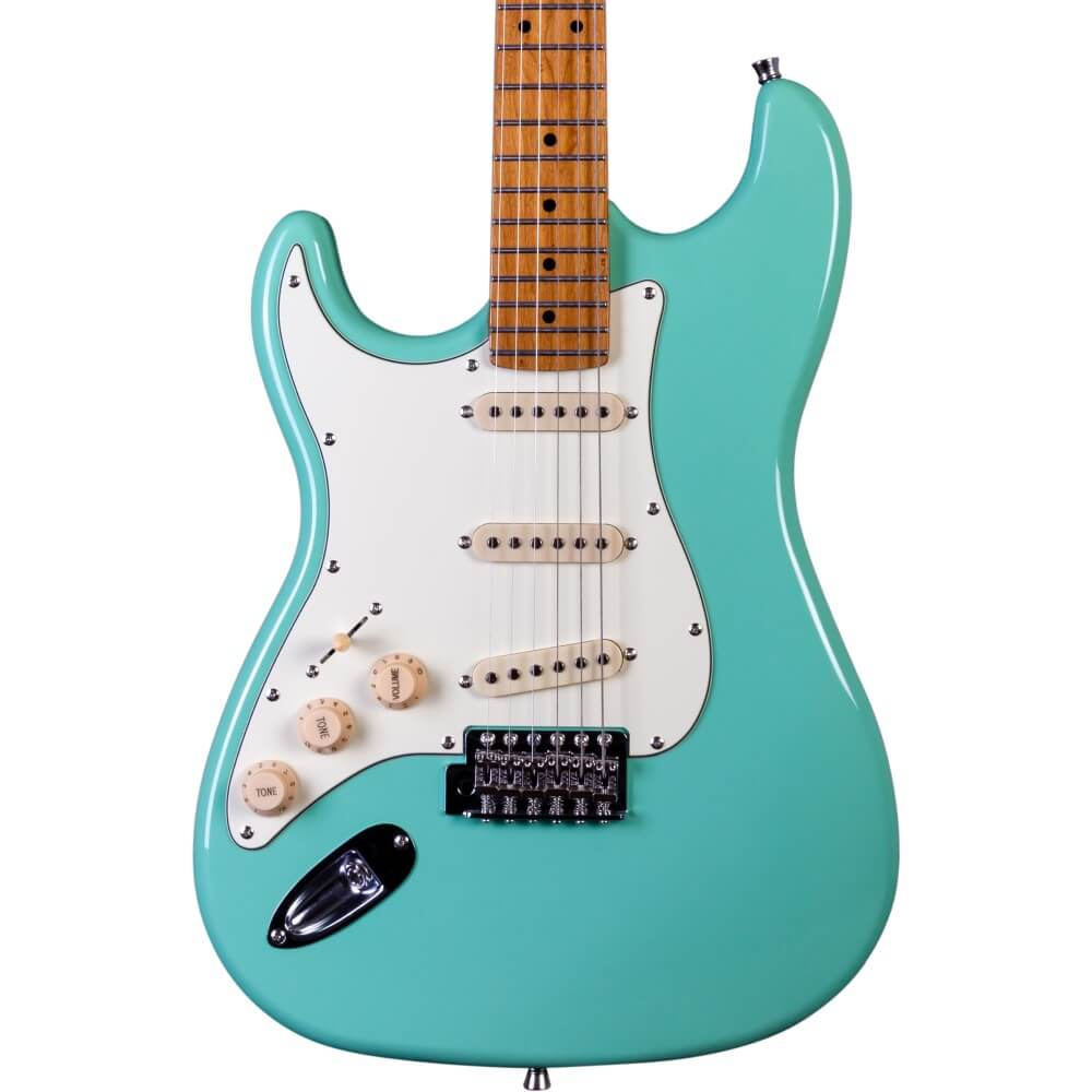Jet JS-300 SSS Left-Handed Electric Guitar with Maple Fretboard - Seafoam Green