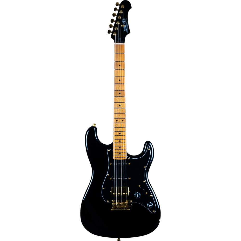 Jet JS-400 HSS Electric Guitar with Maple Fretboard - Black