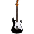 Jet JS400 HT Electric Guitar, Roasted MN with Rosewood FB - Black