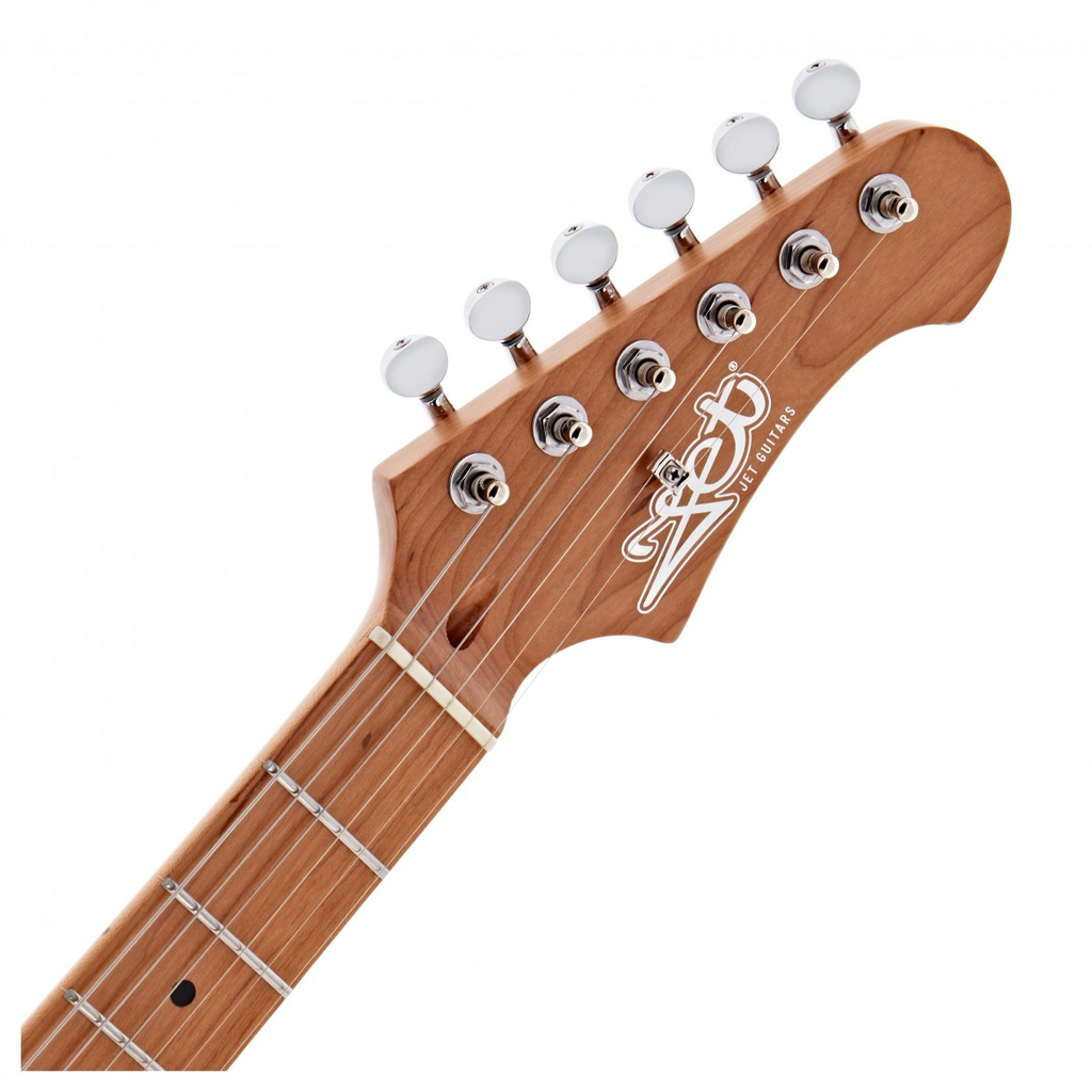 Jet JS400 HT HSS Electric Guitar, Roasted MN with Rosewood FB - Red