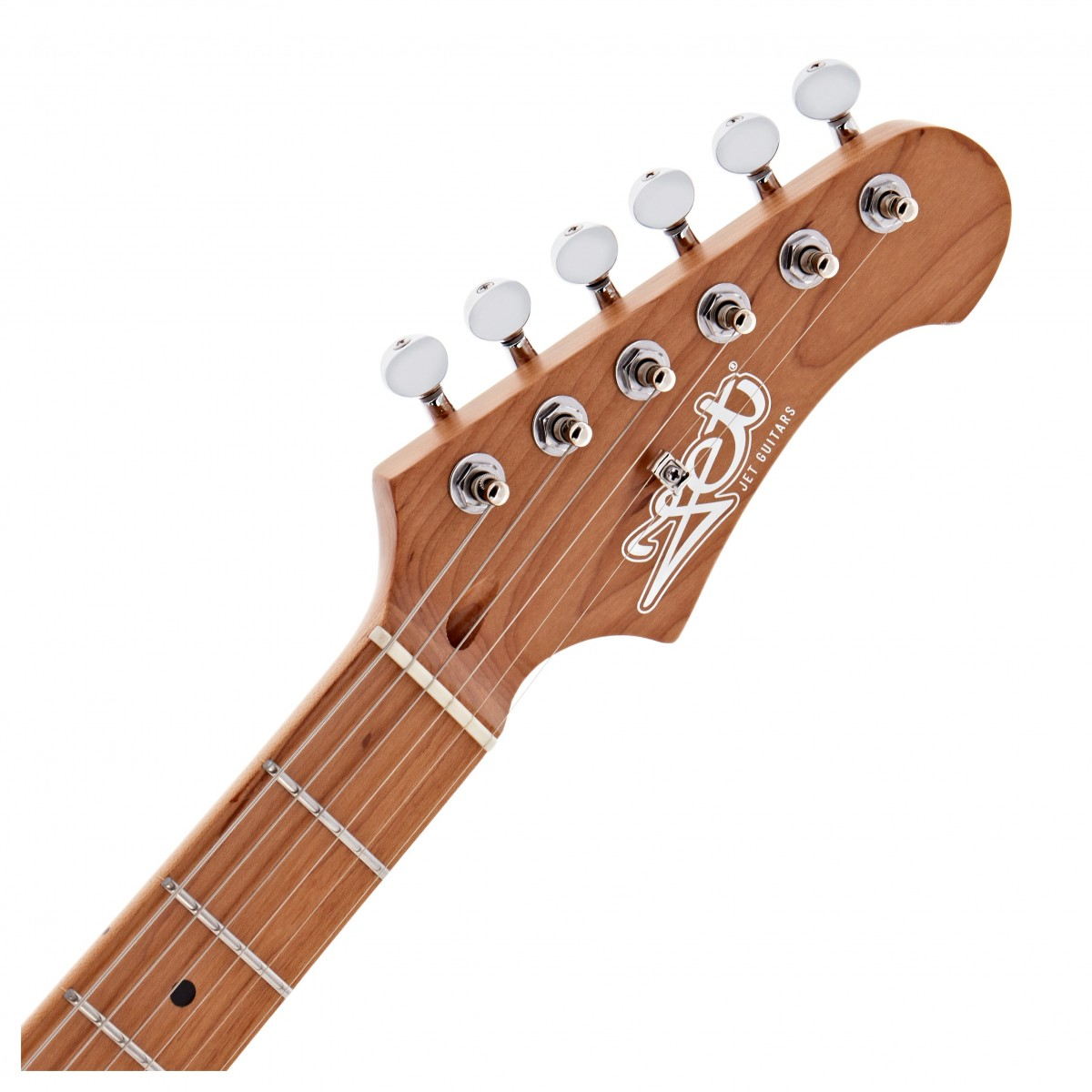 Jet JS400 HT HSS Electric Guitar, Roasted MN with Rosewood FB - Red