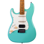 Jet JS-400 HSS Left-Handed Electric Guitar with Maple Fretboard - Sea Foam Green