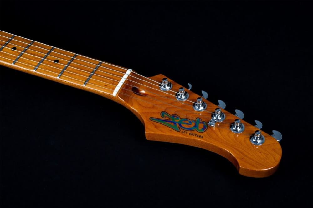 Jet JS-450 HSS Electric Guitar with Maple Fretboard - Transparent Blue