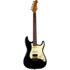 Jet JS480 HSS Electric Guitar, Roasted Maple Neck with Rosewood Fretboard - Black