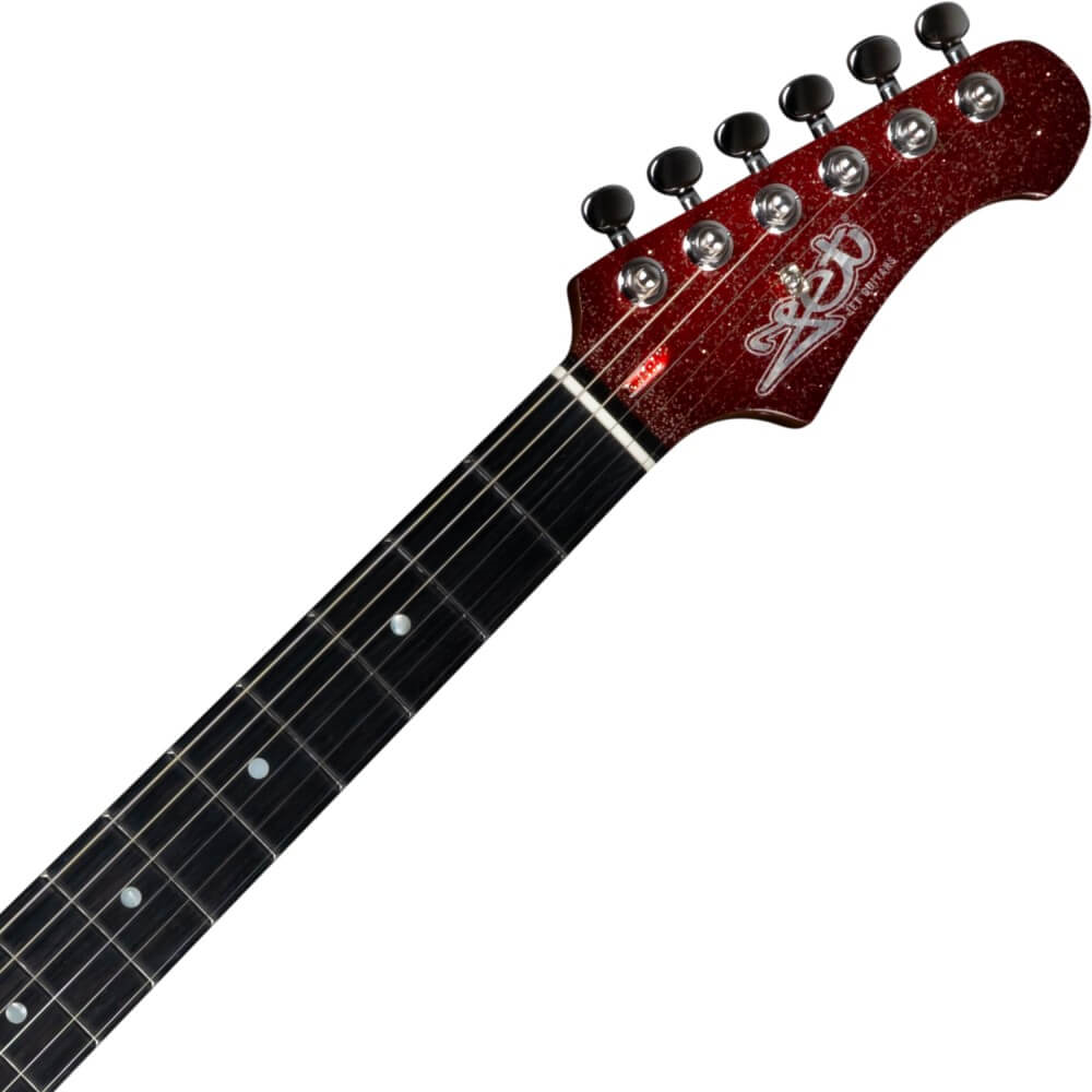 Jet JS-500 HH Electric Guitar with Ebony Fretboard - Red Sparkle
