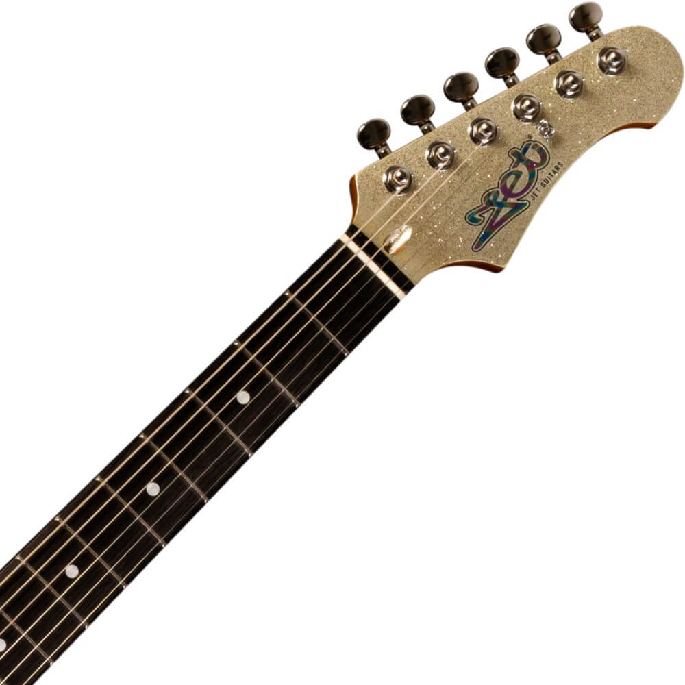 Jet JS-500 HH Electric Guitar with Ebony Fretboard - Silver Sparkle