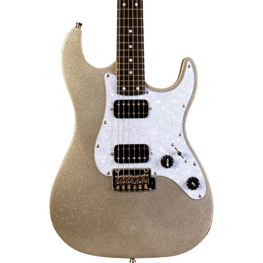 Jet JS-500 HH Electric Guitar with Ebony Fretboard - Silver Sparkle