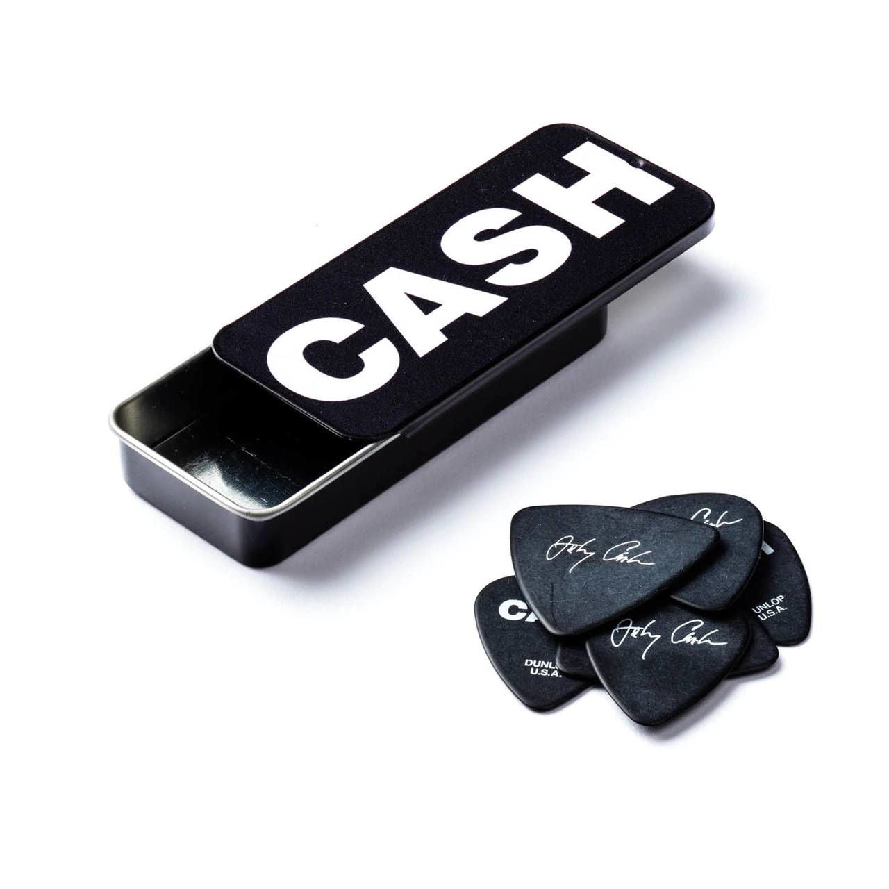 Jim Dunlop JT104 Johnny Cash Bold Cash Collector's Guitar Pick Tin