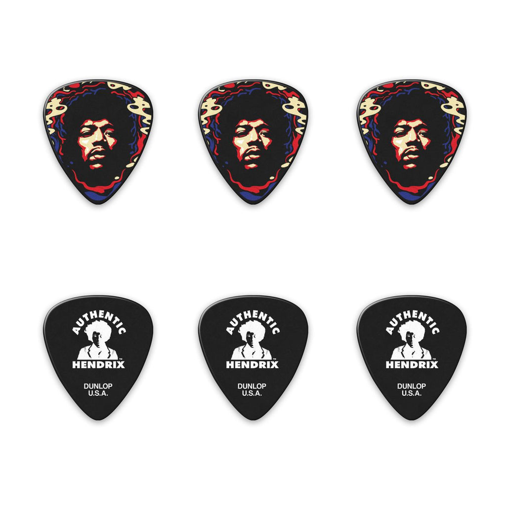 Dunlop Jimi Hendrix Star Haze Guitar Pick Tin - 6 Picks