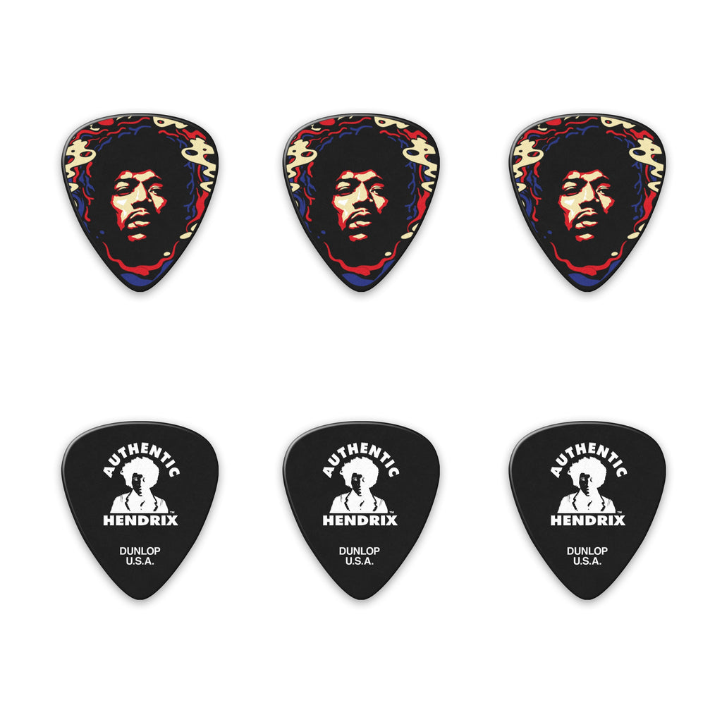 Dunlop Jimi Hendrix Star Haze Guitar Pick Tin - 6 Picks