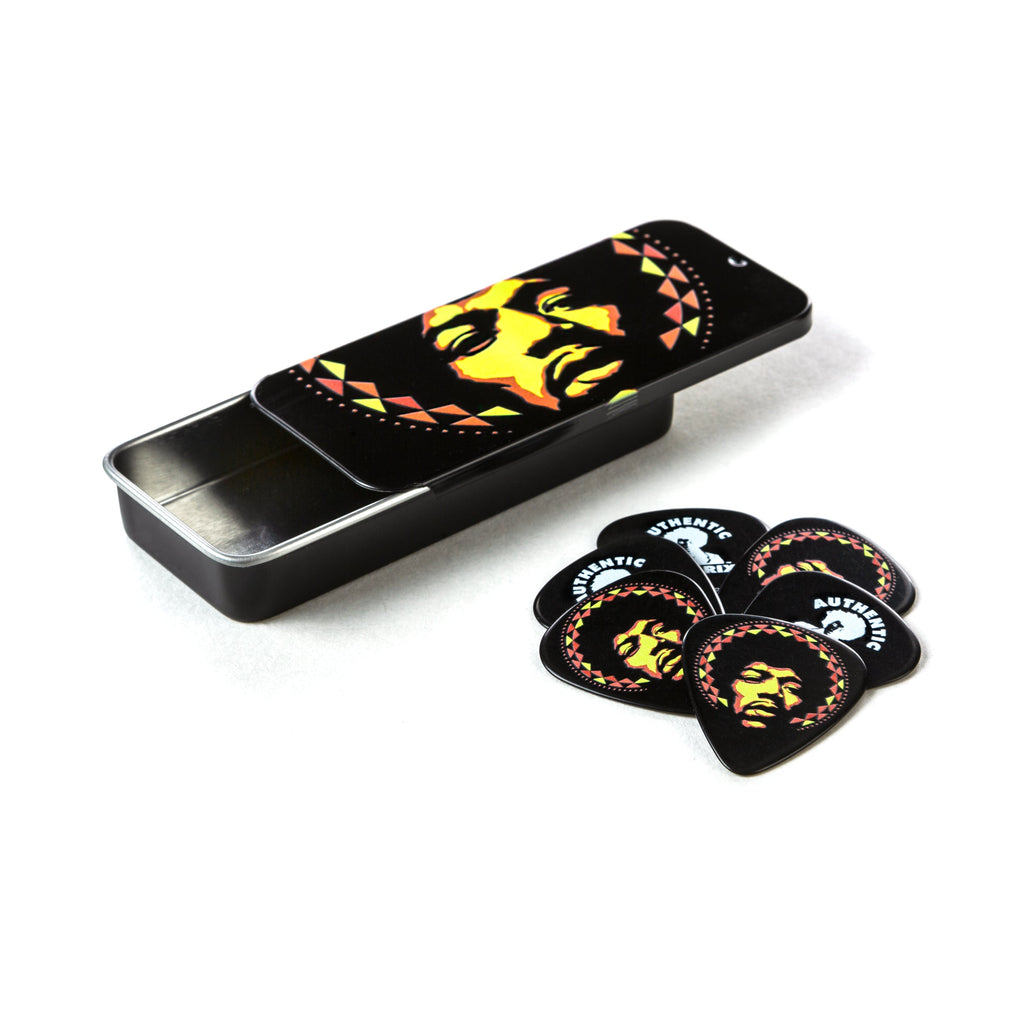 Dunlop Jimi Hendrix Aura Mandala Guitar Pick Tin - 6 Picks