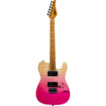 Jet JT-450 Electric Guitar with Maple Fretboard - Transparent Pink
