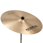 Istanbul 24-inch Istanbul Agop Joey Waronker Sihnature Ride cymbal with a shiny finish and detailed branding visible.