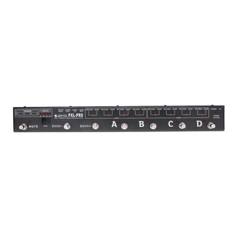 Joyo PXL Pro effects pedal with multiple control knobs and input/output jacks for guitar effects processing.